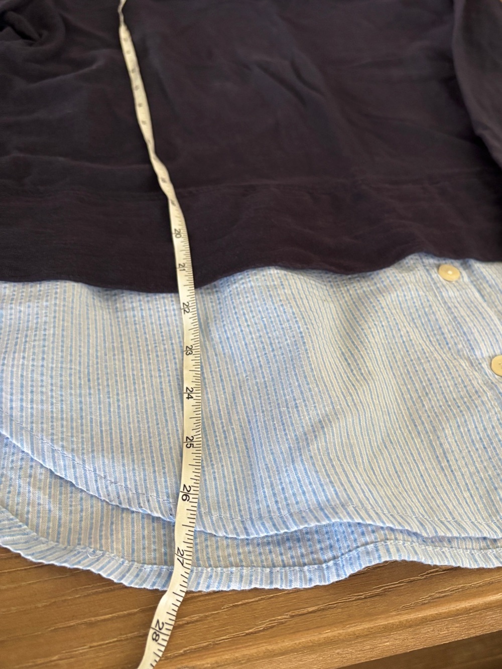 Tommy Hilfiger Navy Light Blue Sweater Vest Blouse Women’s M - Picture 2 of 4